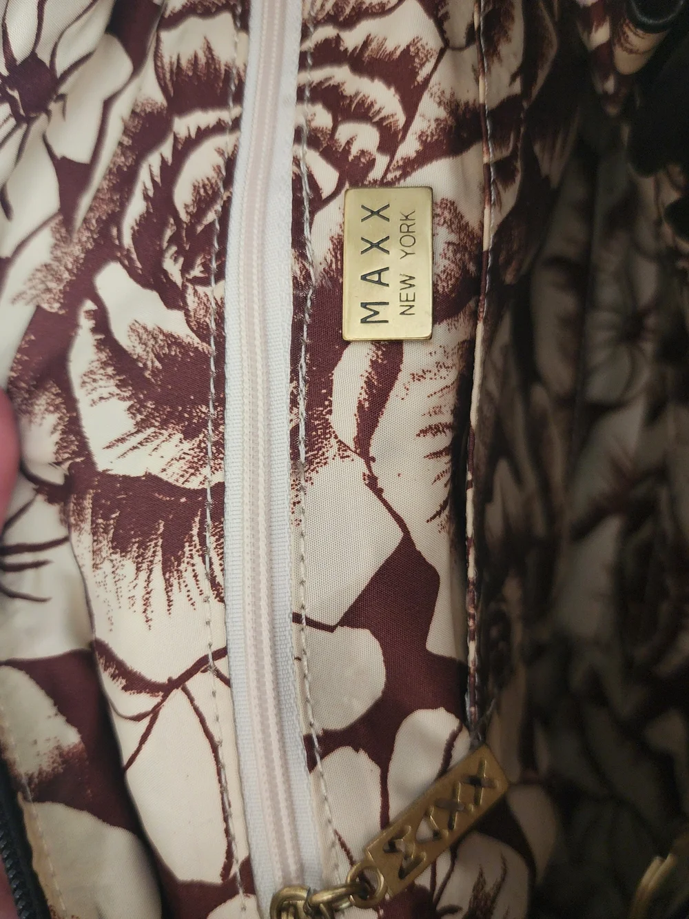 Black and Tan Leather Shoulder Bag